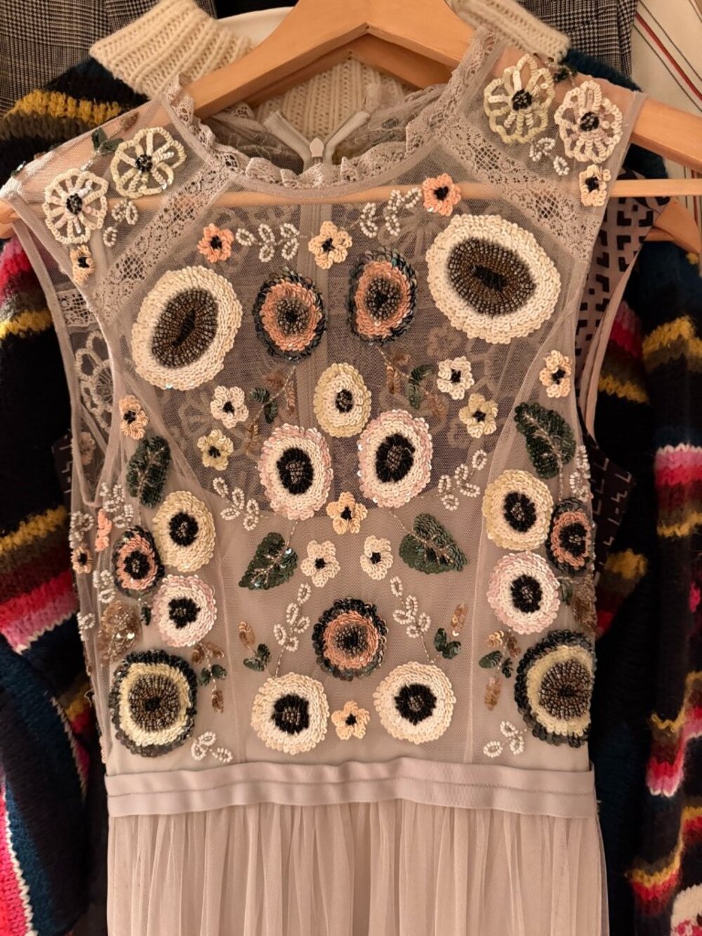 Needle and Thread Floral Sequin Embellished Dress